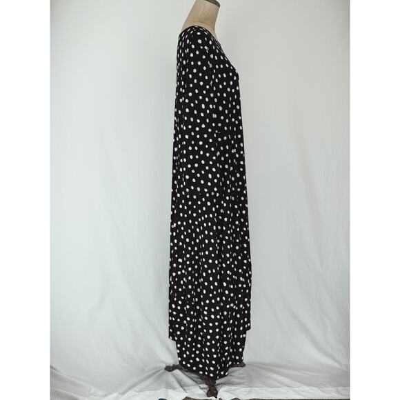 COMFY USA Black & White Polka Dot Balloon Dress 1X REALLY CUTE!!! #0078 - Picture 4 of 7